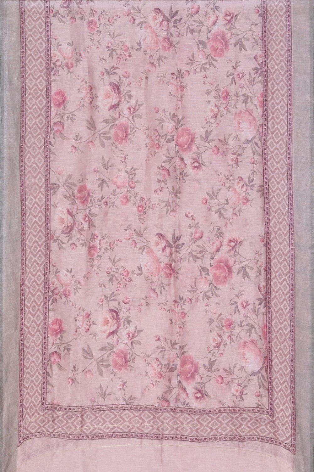 Image of Linen Silk Unstitched Suit Set Fabric (3 Pcs Set)